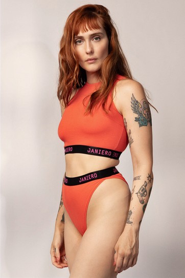 TOP CROPPED LARANJA ISLA